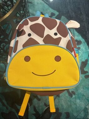 Skip Hop Giraffe Kids Backpack in Yellow, Brown & Blue